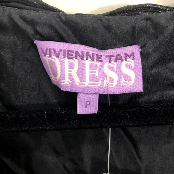 Vivienne Tam‎ Black Embellished Cocktail Dress - Picture 4 of 8